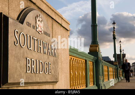 Southwark Bridge London England UK Banque D'Images