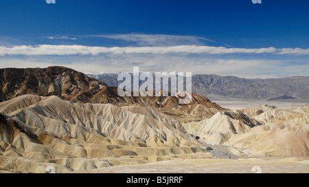 Badlands érodées dans la vallée de la mort Zabriskie point de vu Banque D'Images