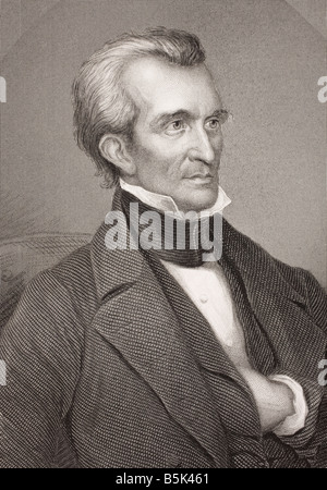 James KNOX Polk ,1795 - 1849. 11th Président des États-Unis d'Amérique. Banque D'Images