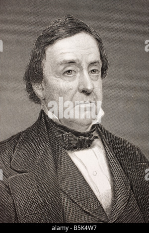 Lewis Cass, 1782 - 1866. Militaire américaine et homme politique. Banque D'Images