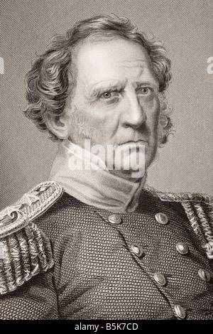 Winfield Scott, 1786-1866. Général de l'Union pendant la guerre de Sécession Banque D'Images