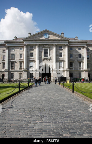 Regent House à la place du Parlement, à Trinity College de Dublin à Dublin 2, Irlande Banque D'Images