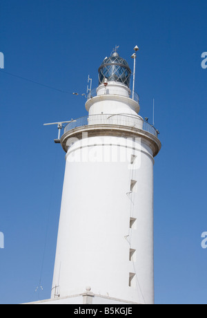 Malaga Costa del Sol Espagne Lighthouse Banque D'Images