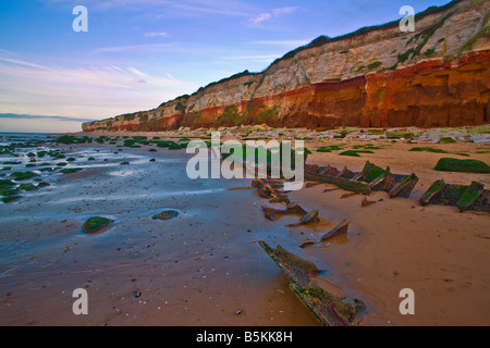 Hunstanton cliffs Banque D'Images