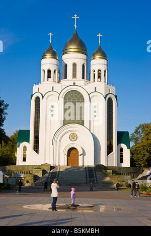 La Russie, Kaliningrad, la ploshchad Pobedy Square Banque D'Images