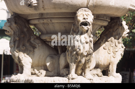 La fontaine Rimondi à Héraklion Héraklion, Crète, Grèce Banque D'Images