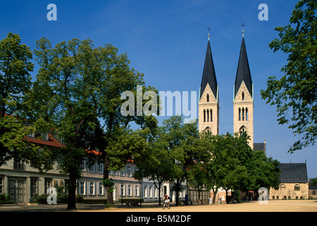 Halberstadt cathédrale Sachsen-anhalt Allemagne Banque D'Images