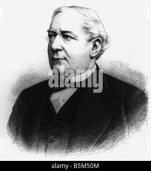 Buelow, Bernhard Ernst von, 2.8.1815 - 20.10.1879, diplomate allemand, portrait, gravure en bois, 1878, Banque D'Images