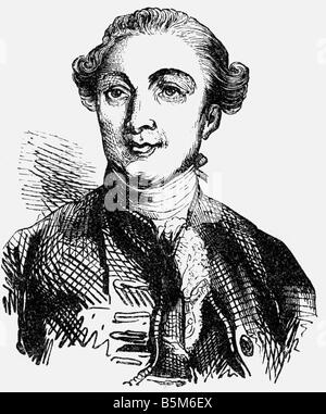 Necker, Jacques, 30.9.1732 - 9.4.1804, banquier et politicien français, portrait, gravure en bois, XIXe siècle, Banque D'Images