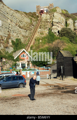 East Hill Lift, Hastings Banque D'Images