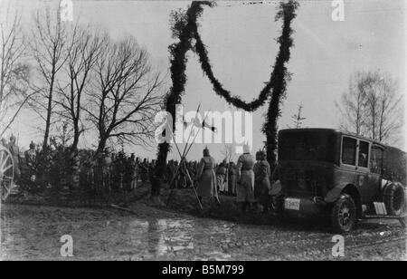 1 H73 F1916 4 sur le front de l'Hindenburg c1916 Paul von Hindenburg le maréchal comme le Président du Reich de 1925 Imperial Pres j Banque D'Images