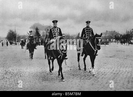 1 M1 F1916 E LA PREMIÈRE GUERRE MONDIALE, le général von Mackensen à Bucarest August von Mackensen Maréchal Prussien Haus Leipnitz Wittenberg county 6 Banque D'Images