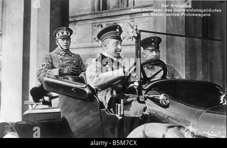 1 W265 F1914 30 E Le Prince Wilhelm, dans le siège du conducteur, le Prince Guillaume de Prusse et l'Empire allemand 1882 1951 Der Kron Banque D'Images