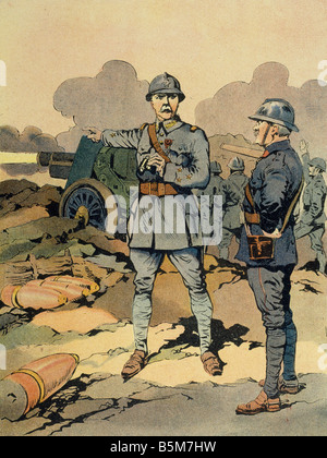 1FK 1101 E1916 1 Pétain Défense de Verdun Col Imprimer Petain Philippe maréchal et homme politique français 1856 1951 Le general Petain de Banque D'Images