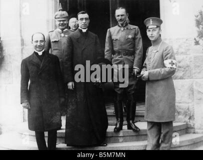 1C 155 F1917 E Légat Pacelli à Bad Kreuznach 1917 le Pape Pie XII Eugenio Pacelli avant 58 1939 1876 1958 19 juin 29 Kreuznach Banque D'Images