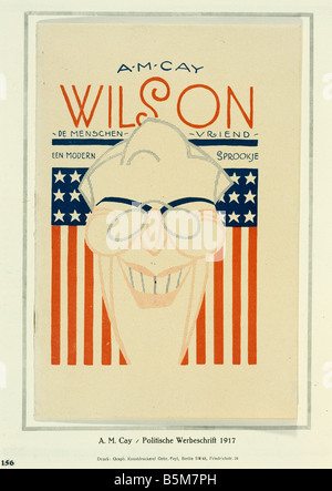 1US 187 G1917 Couverture magazine propagande Wilson Wilson Thomas Woodrow 28e Président des Etats-Unis 1913 2118561924 couvrent environ un M Banque D'Images