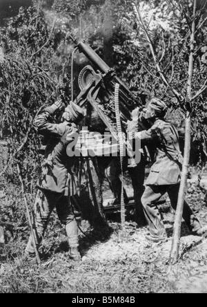 2 G55 B1 19141 artilleurs anti allemande de la Première Guerre mondiale d'aéronefs l'histoire La Première Guerre mondiale La guerre aérienne anti allemand les aéronefs sur Banque D'Images