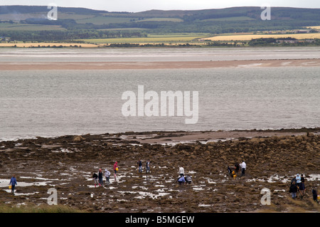 Vue depuis l'île de Lindisfarne Banque D'Images