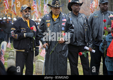 Journée des anciens combattants cérémonie rend hommage aux soldats noirs qui ont combattu dans la guerre civile Banque D'Images