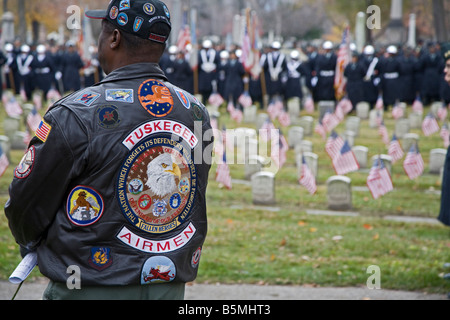 Journée des anciens combattants cérémonie rend hommage aux soldats noirs qui ont combattu dans la guerre civile Banque D'Images