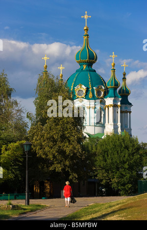 L'église Saint Andrews, Kiev, Ukraine, Ukrainia Banque D'Images