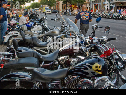 République du Texas Biker Rally à W 6th Street Austin, Texas USA Banque D'Images