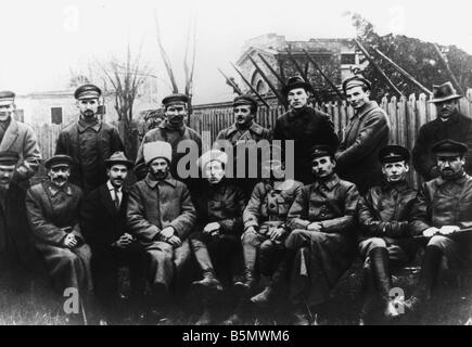 Révolution d'octobre, le commandement de l'Armée Rouge Octobre 78 Nov 2526 Oct O S 1917 le commandement de l'Armée Rouge à Moscou Octobre 1917 Photographie Banque D'Images