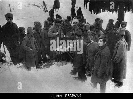 9ème 1917 1215 A1 B Russes shopping Brest-litovsk 1917 Grande Guerre 1914 18 armistice de Brest-Litovsk entre la Russie et l'Allemagne Banque D'Images