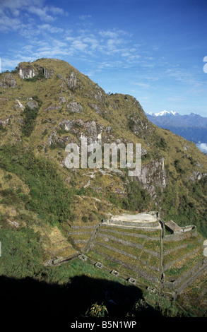 Phuyupatamarka, site de l'Inca, Pérou Banque D'Images