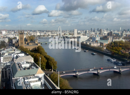 Vue depuis la tour Millbank LONDON 5 Banque D'Images