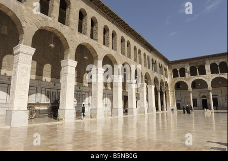 Syrie Damas Mosquée des Omeyyades Cour Banque D'Images