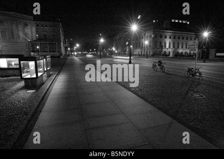 Unter den linden la nuit, Berlin Allemagne Banque D'Images