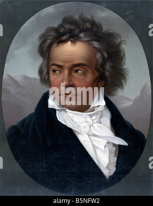 Portrait de Ludwig van Beethoven Banque D'Images
