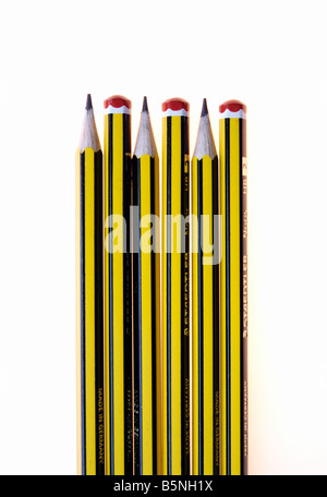 Une rangée de crayons Banque D'Images