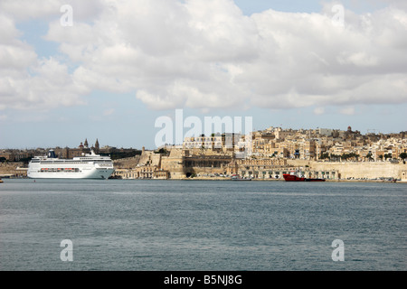 Grand Harbour, La Valette, Malte. Banque D'Images