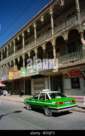 1 juillet 2006 - dans le quartier historique de la ville de Kashgar dans la province chinoise du Xinjiang. Banque D'Images