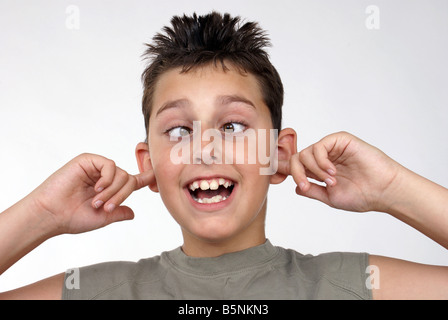 Faire une drôle de visage Banque D'Images