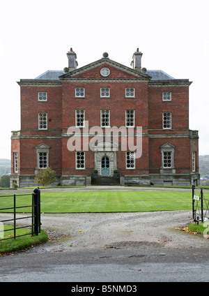 Barlaston Hall, une maison de campagne palladienne anglaise dans le village de Barlaston dans Staffordshire 5 miles au sud de Stoke-on-Trent Banque D'Images