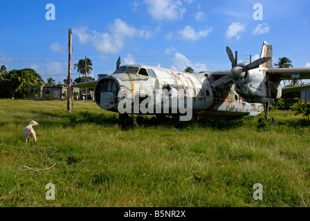 Avion, Aéroport Perles abandonnées, Grenade, 'Antilles' Banque D'Images