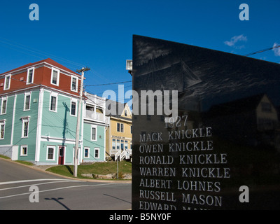 Les pêcheurs s Memorial et rendre hommage à Lunenburg en Nouvelle-Écosse Banque D'Images