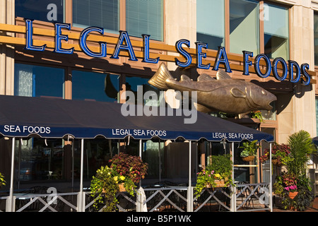 Legal Sea Foods Restaurant Long Wharf Boston Massachusetts USA Banque D'Images