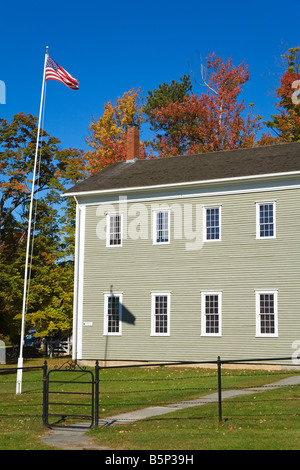 Maison de l'École Canterbury Shaker Village, New Hampshire Le New England USA Banque D'Images