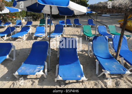 Tôt le matin, sur une plage espagnole Banque D'Images