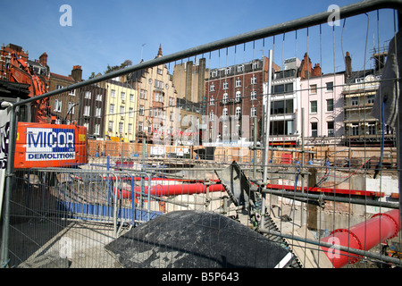 Réaménagement du Centre suisse à Londres site de Leicester Square Banque D'Images