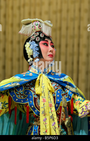 Portez à l'acteur féminin célèbre Chinese Opera (Opéra de Pékin), Beijing, Chine Banque D'Images