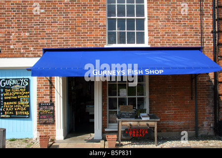 Civières Fish Shop à Burnham Market Norfolk Angleterre Banque D'Images