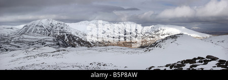 Ben Conival Assynt plus du sommet du Brebag Banque D'Images