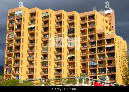 Hotel Copacabana au coucher du soleil, Costa Adeje, Tenerife, Canaries, Espagne Banque D'Images