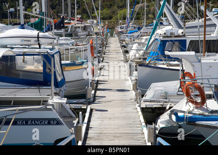 Marina Havelock Marlborough ile sud Nouvelle Zelande Banque D'Images