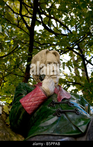 Staue de Oscar Wilde, Merrion Square, Dublin, Irlande Banque D'Images